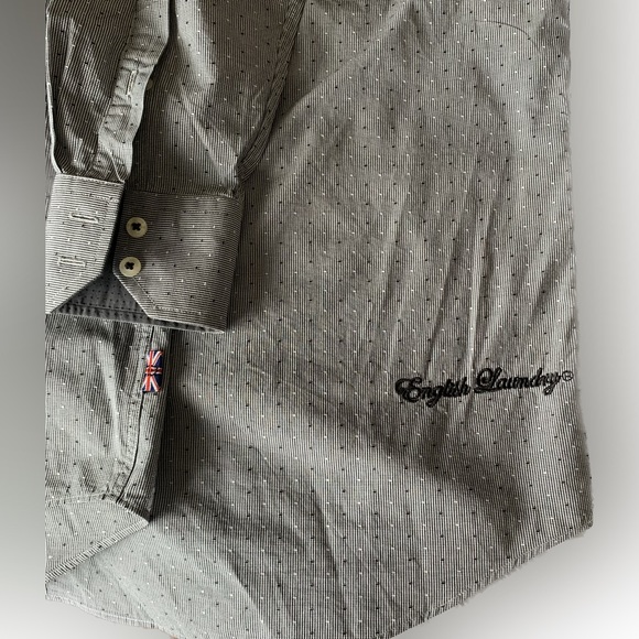 English Laundry Dress Shirt Flip cuffs Sz. 15.5 - Picture 6 of 8